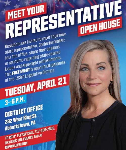 details on Rep. Wallen's open house